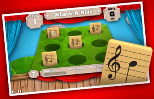 Whack-A-Note Game Board 